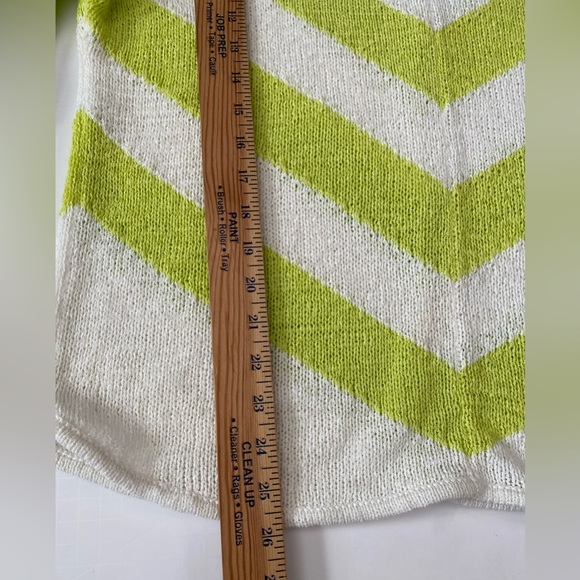 Chico's Sweater Mitered Stripe Quinley Pullover Women’s Size 1/M. - Picture 4 of 12